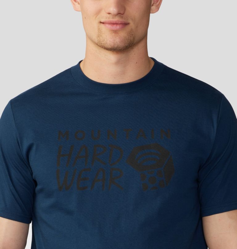 Men's MHW Logo Short Sleeve, Color: Hardwear Navy, image 4