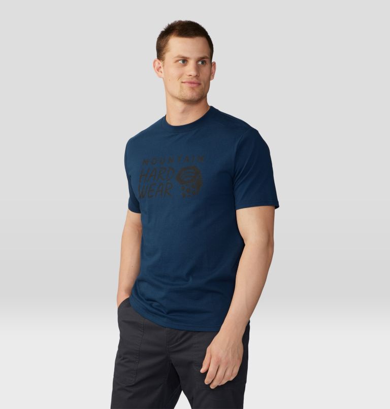 Men's MHW Logo Short Sleeve, Color: Hardwear Navy, image 5