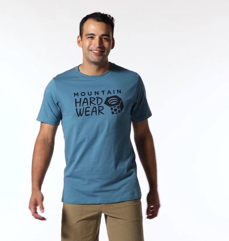 Men's MHW Logo Short Sleeve, Color: Caspian
