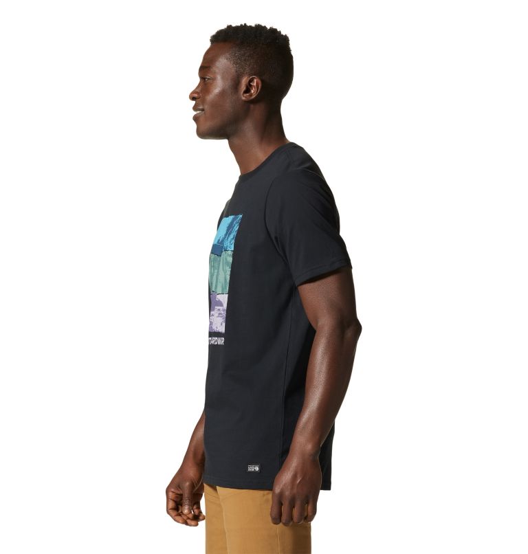 Thumbnail: MHW Topography Short Sleeve Homme, Color: Black, image 3