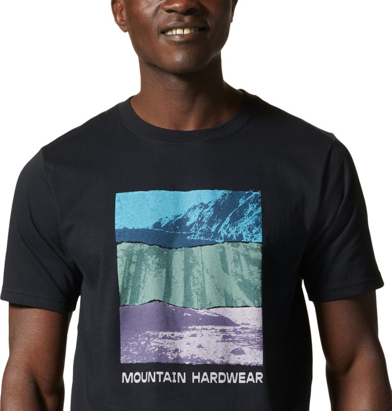 Thumbnail: MHW Topography Short Sleeve Homme, Color: Black, image 4