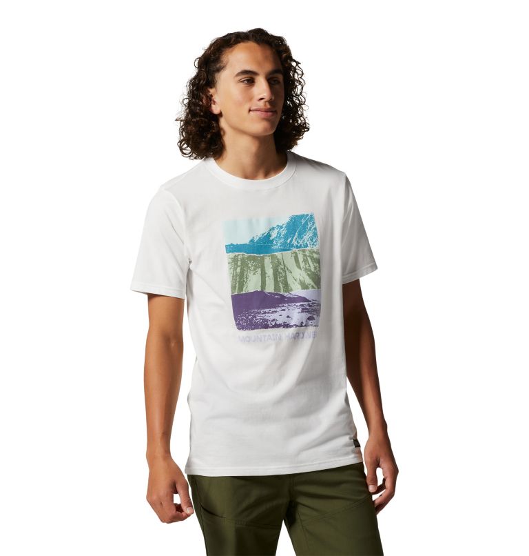 Men's MHW Topography Short Sleeve, Color: Fogbank, image 5