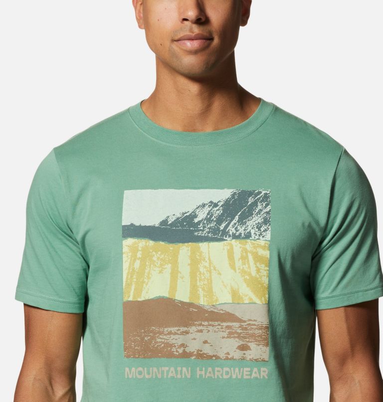 Thumbnail: MHW Topography Short Sleeve Homme, Color: Aloe, image 4