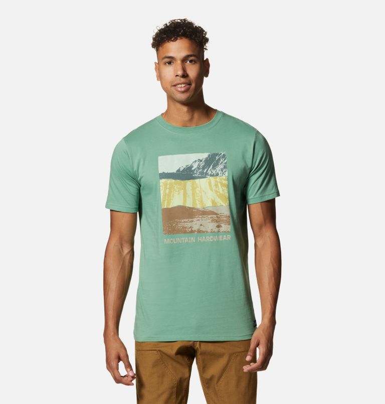 MHW Topography Short Sleeve Homme, Color: Aloe, image 1
