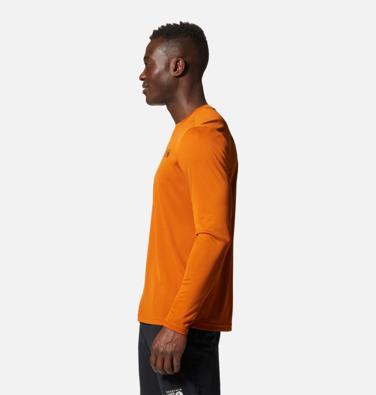 Thumbnail: Men's Wicked Tech Long Sleeve, Color: Bright Copper, image 3