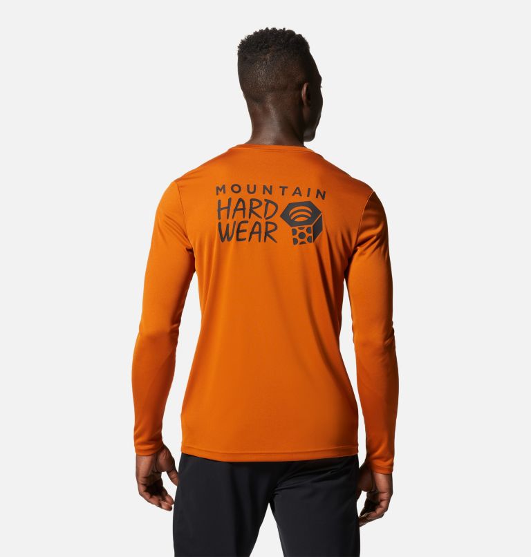 Thumbnail: Men's Wicked Tech Long Sleeve, Color: Bright Copper, image 2