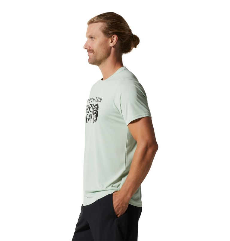 Men's Wicked Tech Short Sleeve, Color: Glacial Mint, image 3