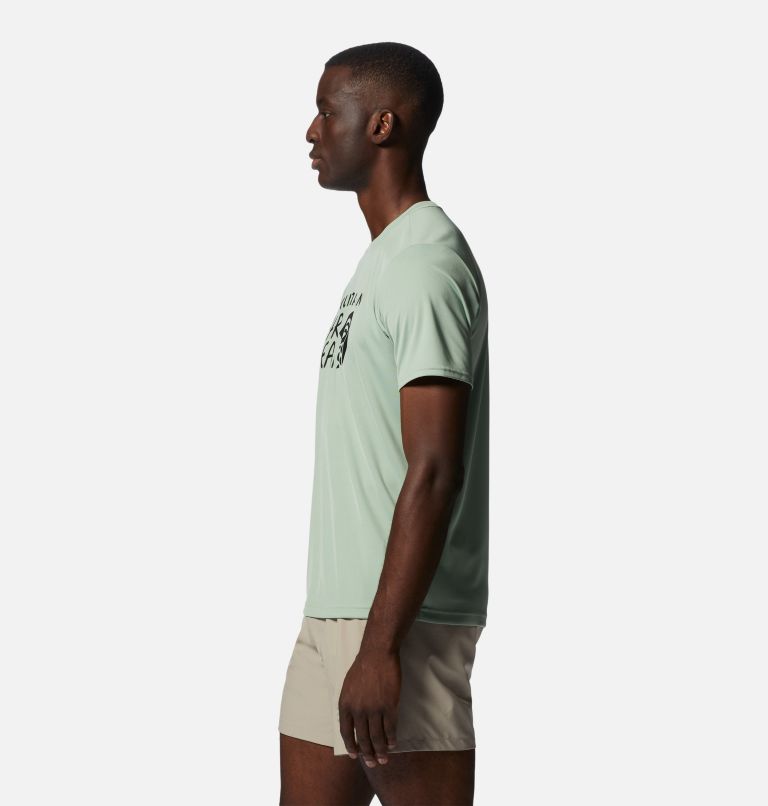 Men's Wicked Tech Short Sleeve, Color: White Fern, image 3