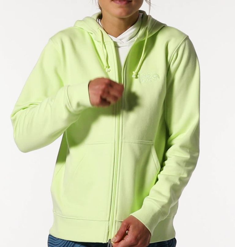 Women's MHW Logo Full Zip, Color: Electrolyte
