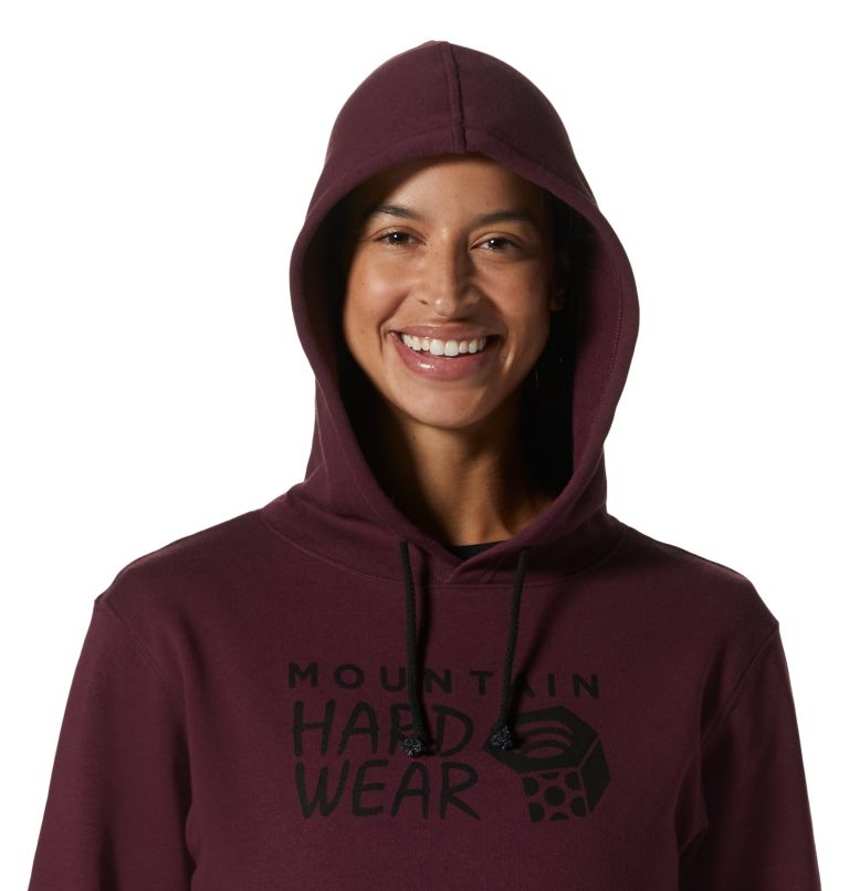 Thumbnail: Women's MHW Logo Pullover, Color: Cocoa Red, image 4