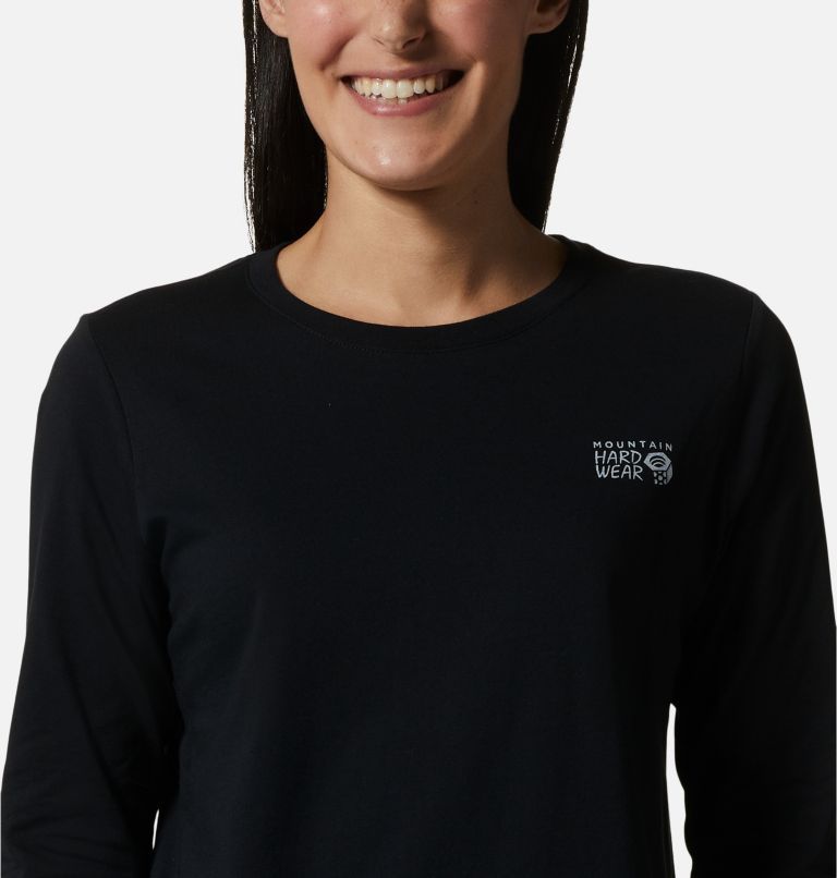 T-shirt à manches longues MHW Back Logo Femme, Color: Black