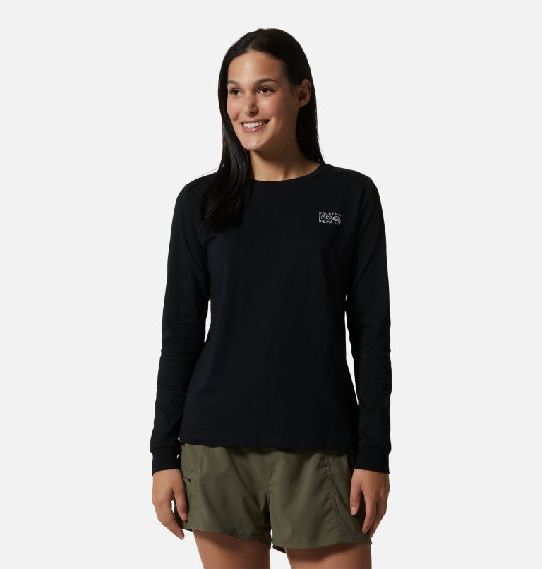 T-shirt à manches longues MHW Back Logo Femme, Color: Black, image 1