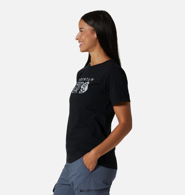 Thumbnail: T-shirt à manches courtes MHW Logo Femme, Color: Black, image 3