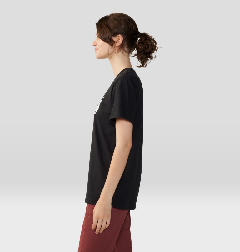 Women's MHW Logo Short Sleeve, Color: Black, image 3