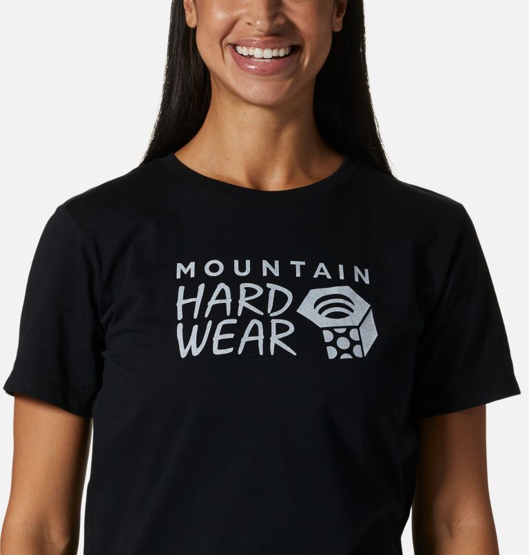 Thumbnail: T-shirt à manches courtes MHW Logo Femme, Color: Black, image 4
