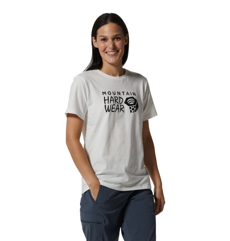 T-shirt à manches courtes MHW Logo Femme, Color: Fogbank