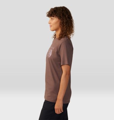 Women's MHW Logo Short Sleeve, Color: Carob, image 3