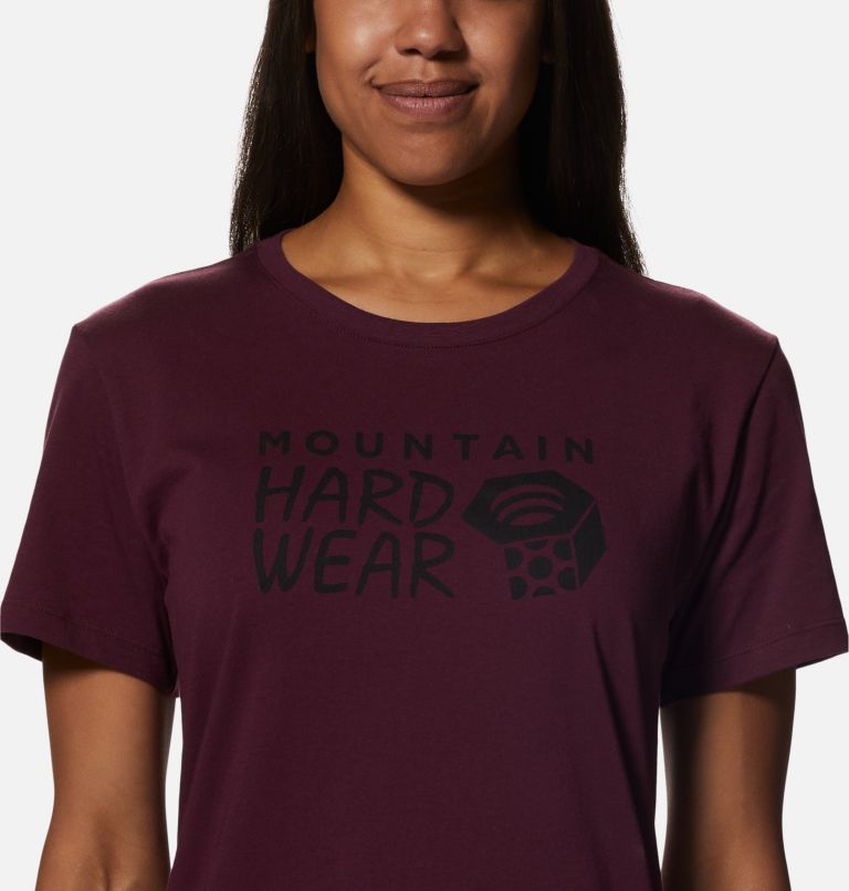 Thumbnail: Women's MHW Logo Short Sleeve, Color: Cocoa Red, image 4