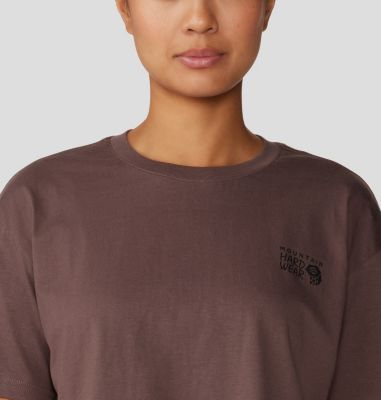 Women's MHW Logo in a Box Crop Short Sleeve, Color: Carob, image 4