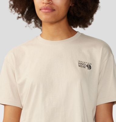 Women's MHW Logo in a Box Crop Short Sleeve, Color: Wild Oyster, image 12