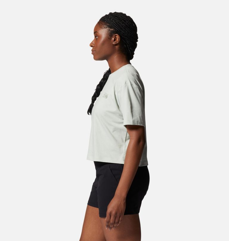 T-shirt court à manches courtes MHW Logo in a Box Femme, Color: Cactus White, image 3