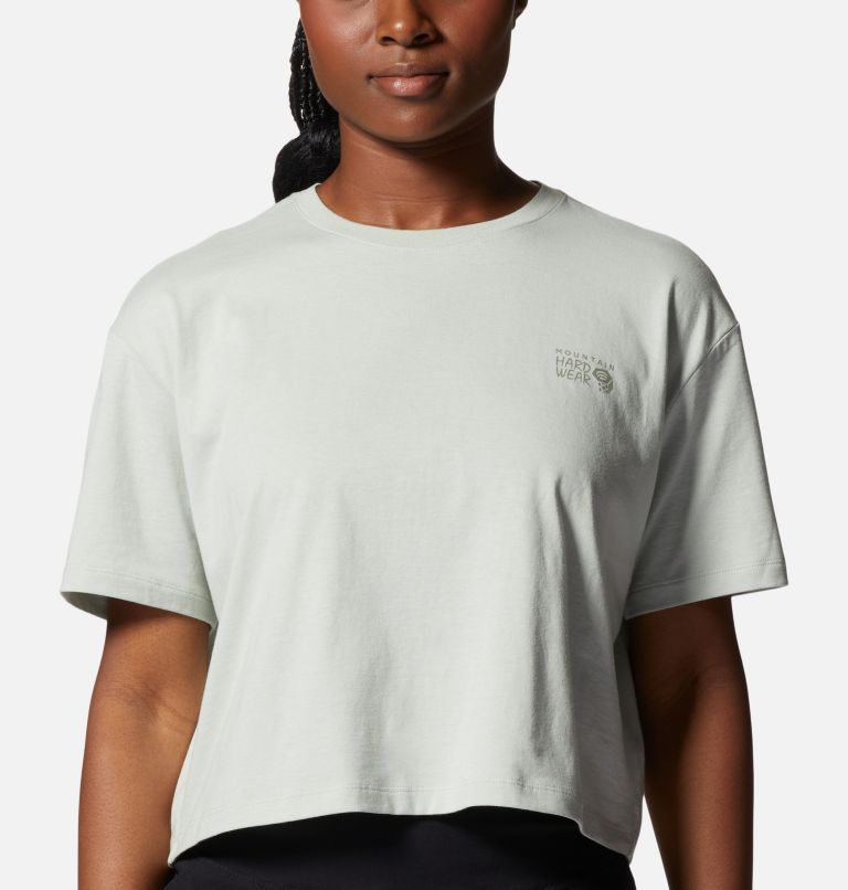 T-shirt court à manches courtes MHW Logo in a Box Femme, Color: Cactus White, image 4