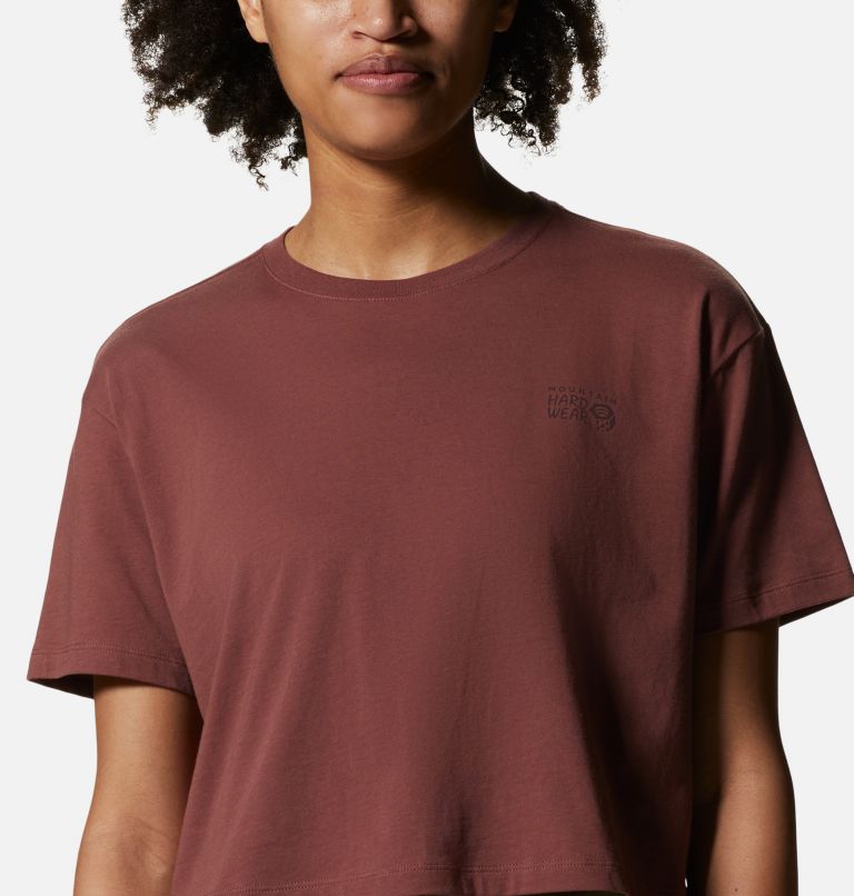 Women's MHW Logo Crop Short Sleeve, Color: Clay Earth, image 4