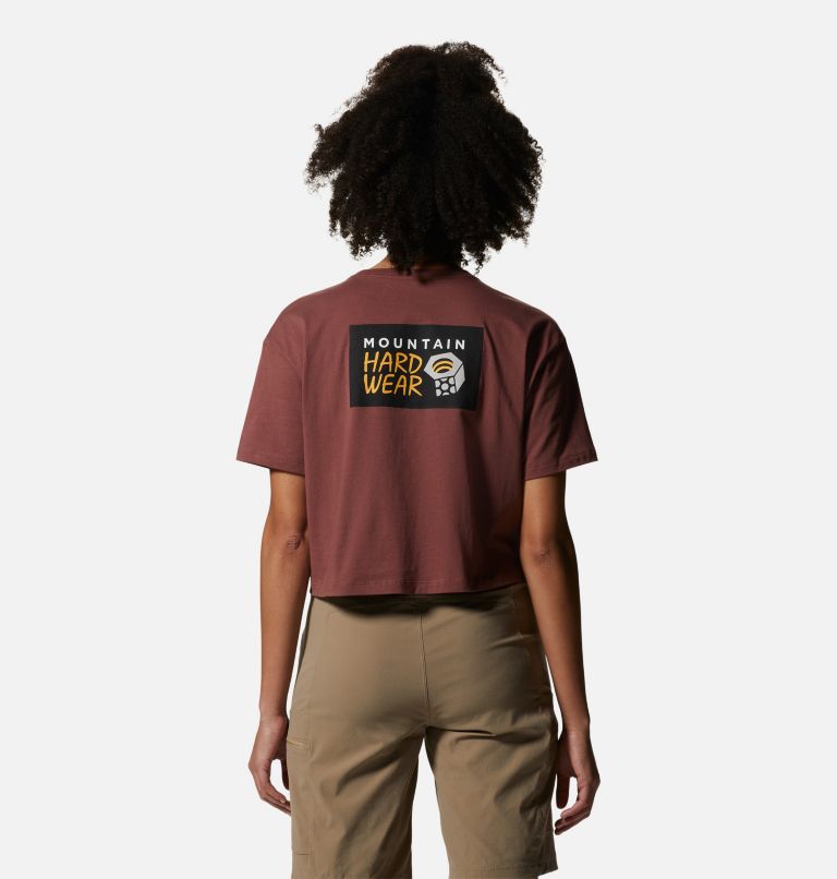 Women's MHW Logo Crop Short Sleeve, Color: Clay Earth, image 2