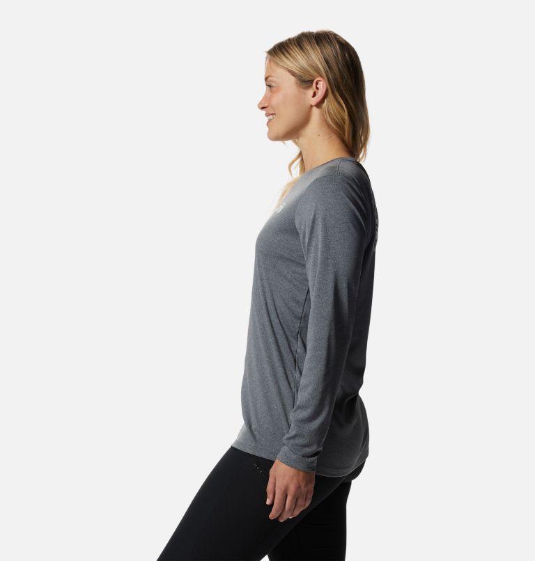Thumbnail: Women's Wicked Tech Long Sleeve, Color: Heather Graphite, image 3