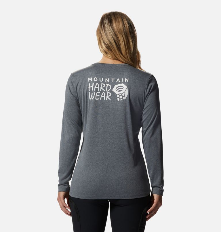 Thumbnail: Women's Wicked Tech Long Sleeve, Color: Heather Graphite, image 2