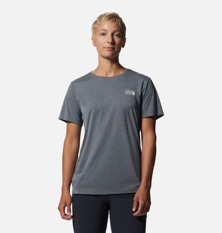Thumbnail: Women's Wicked Tech Short Sleeve, Color: Heather Graphite, image 1