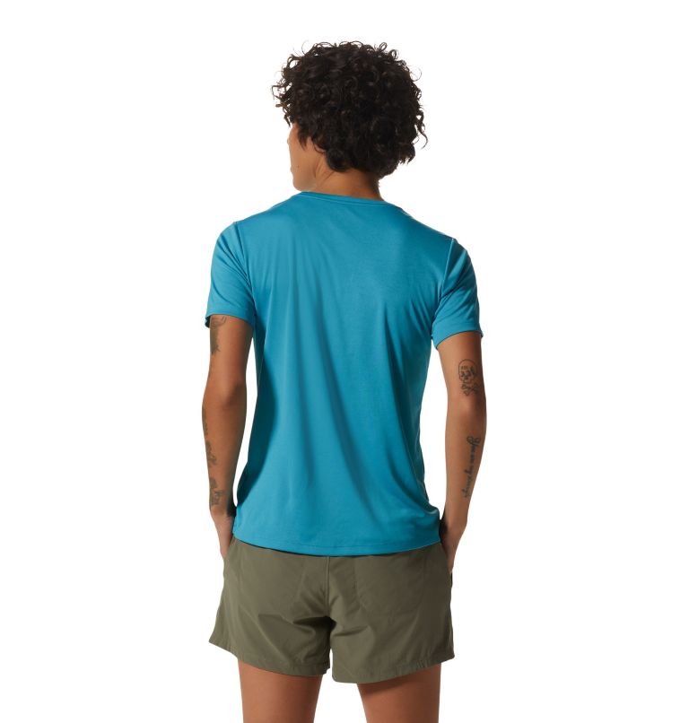 Women's Wicked Tech Short Sleeve, Color: Teton Blue, image 2