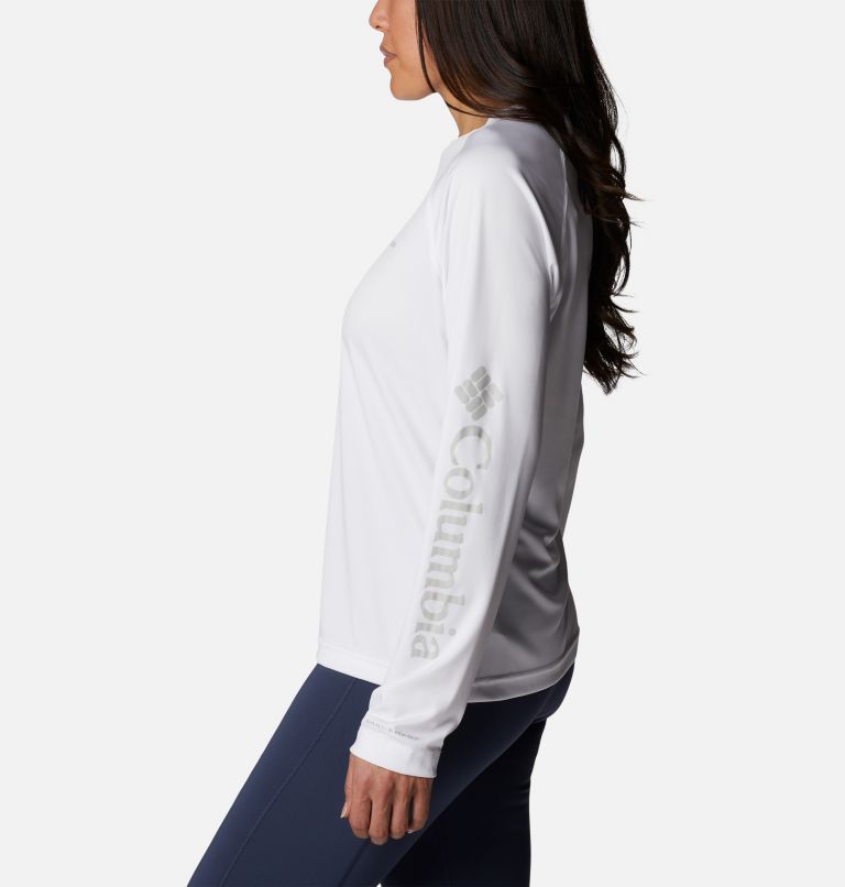 Women's Fork Stream Long Sleeve Shirt, Color: White, image 3