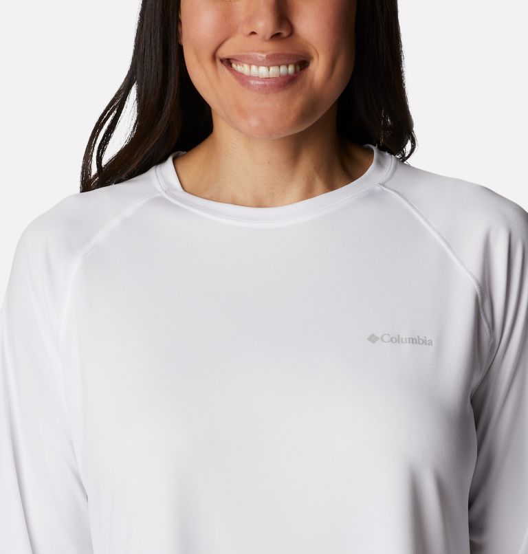Thumbnail: Women's Fork Stream Long Sleeve Shirt, Color: White, image 4
