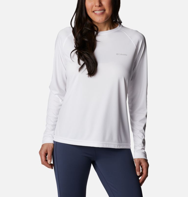 Columbia Women's Fork Stream Long-Sleeve Shirt, White