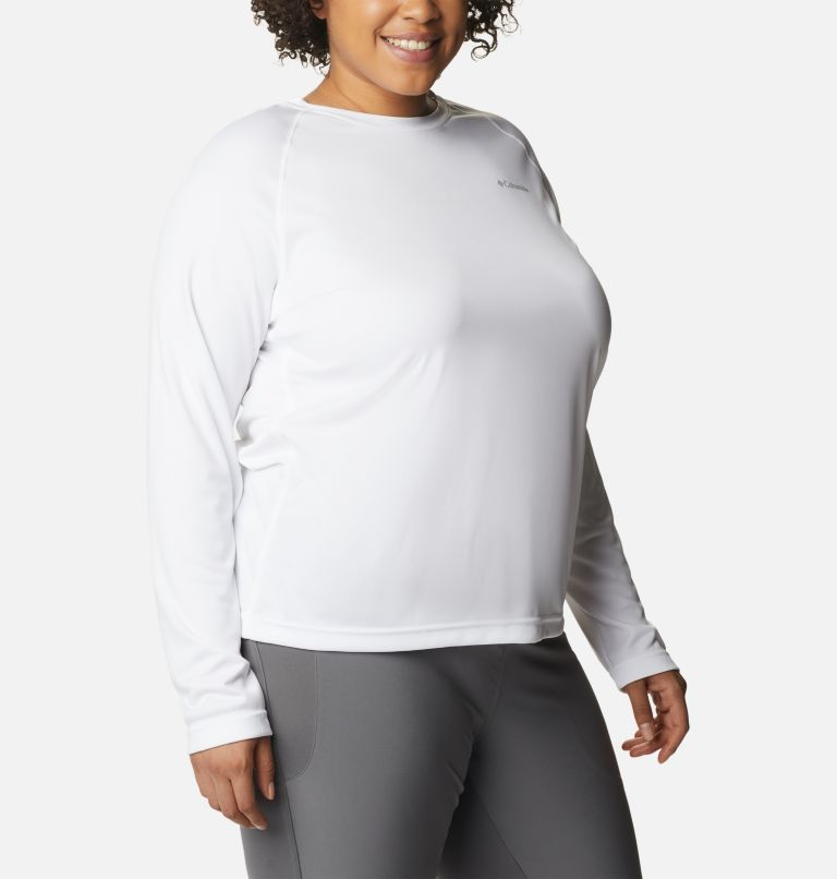 Women's Fork Stream Long Sleeve Shirt - Plus Size, Color: White, image 5
