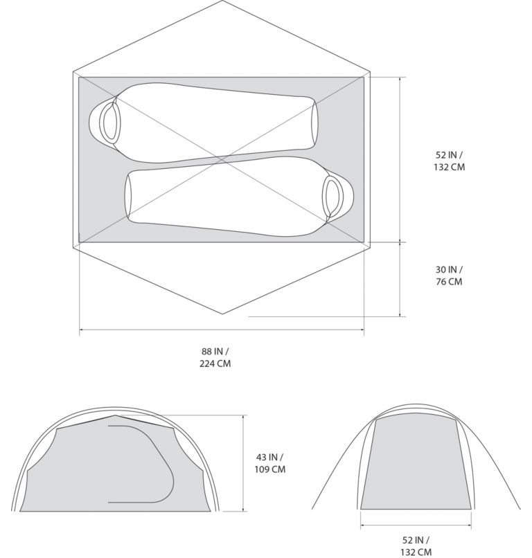 Meridian 2 Tent, Color: Teton Blue, image 12