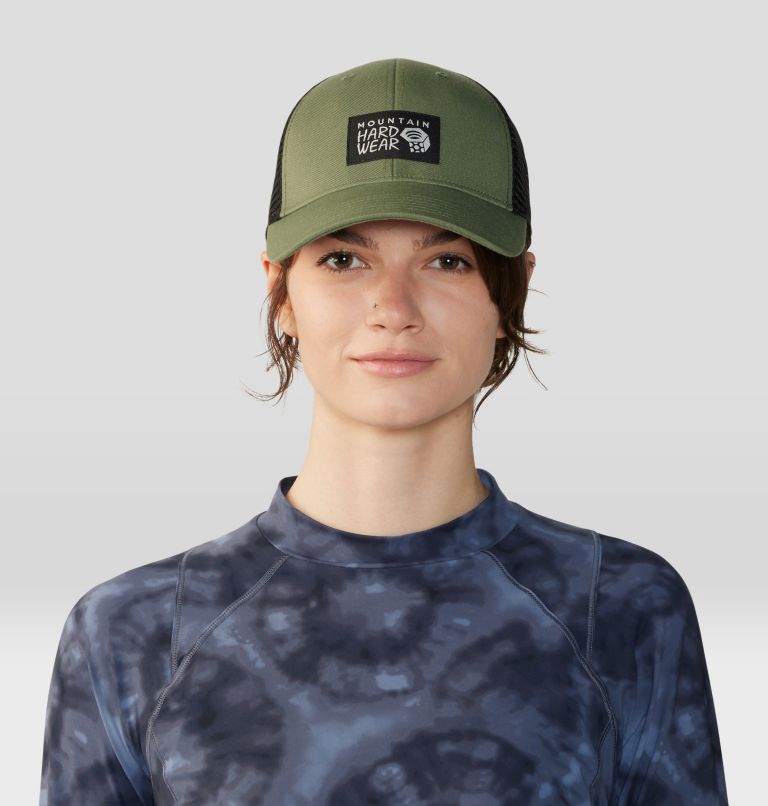 MHW Logo Trucker Hat, Color: Combat Green, image 6