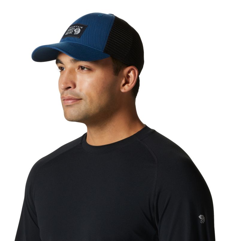 MHW Logo Trucker Hat, Color: Blue Horizon, image 3