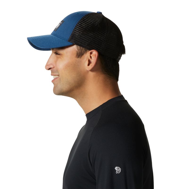 MHW Logo Trucker Hat, Color: Blue Horizon, image 4