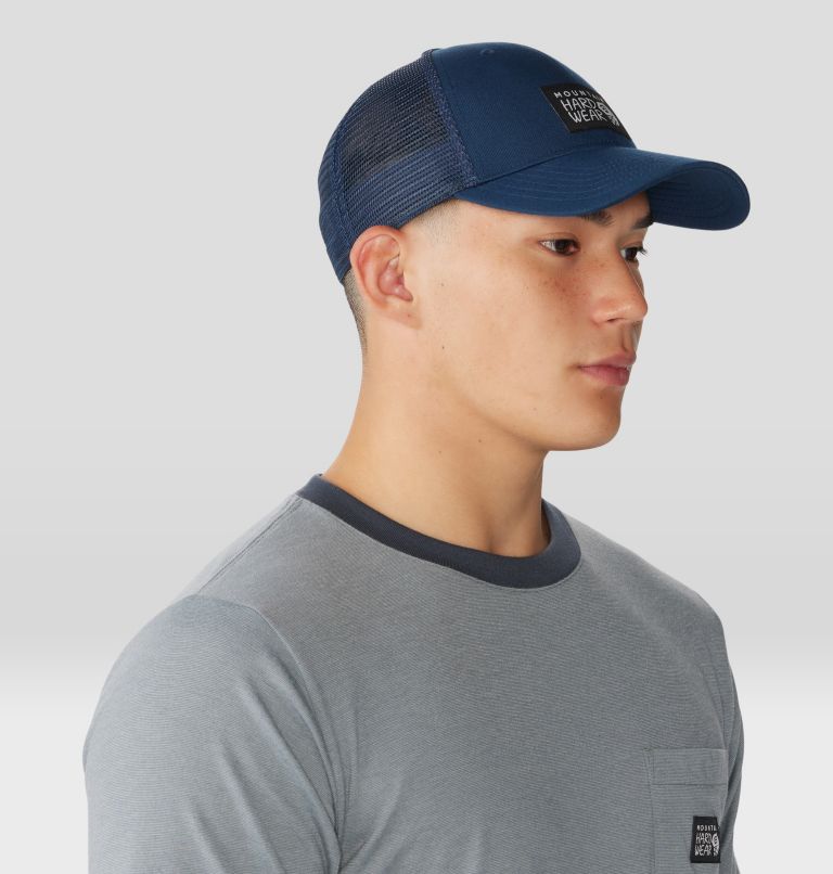 MHW Logo Trucker Hat, Color: Hardwear Navy, image 5
