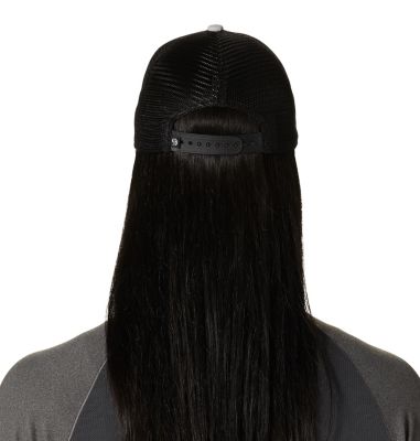 Women's Stryder Trucker Hat, Color: Grey Ice Crag Camo