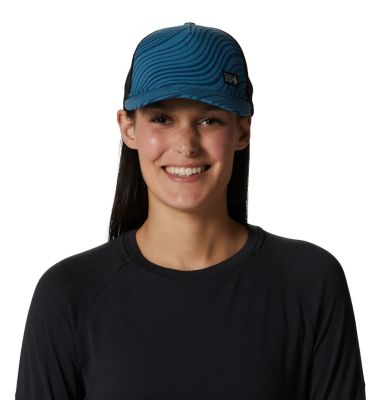 Women's Stryder Trucker Hat, Color: Caspian Waves
