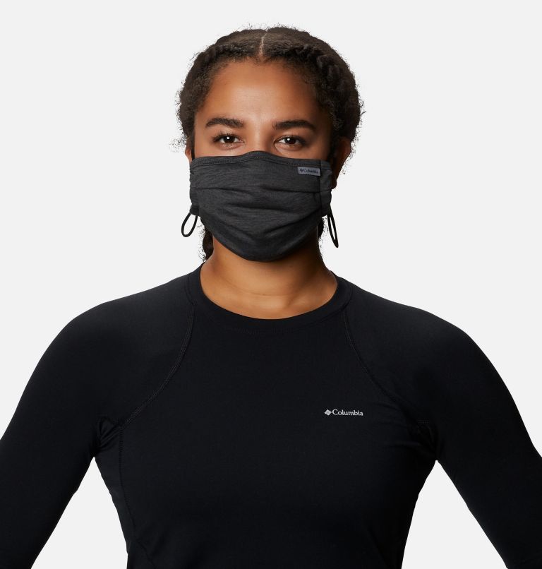 Tech Trail Face Mask, Color: Black Heather, image 3