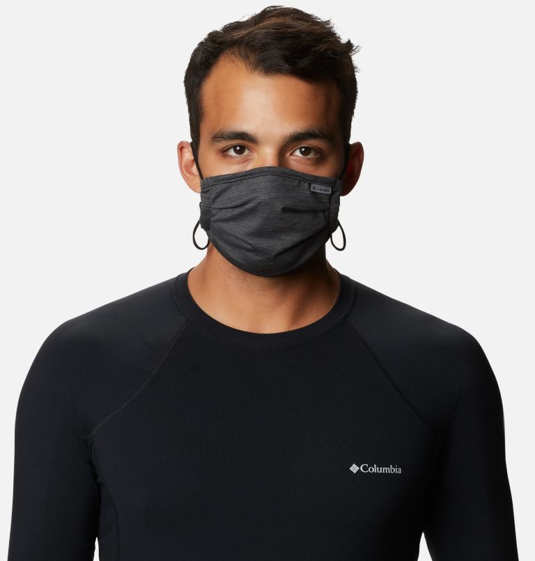 Tech Trail Face Mask, Color: Black Heather, image 5