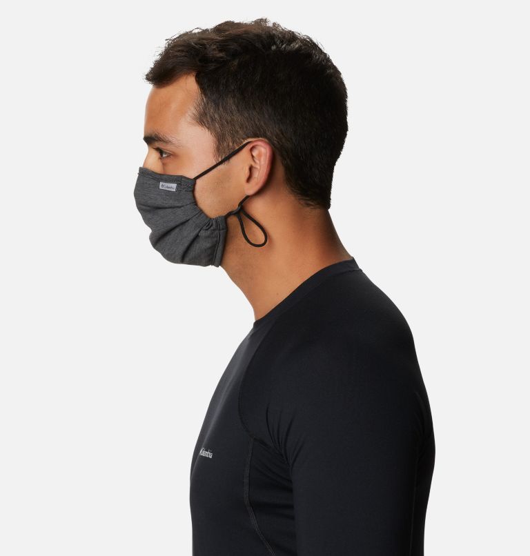 Tech Trail Face Mask, Color: Black Heather, image 6