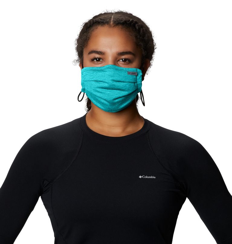 Tech Trail Face Mask, Color: Geyser, Gulfstream, image 3