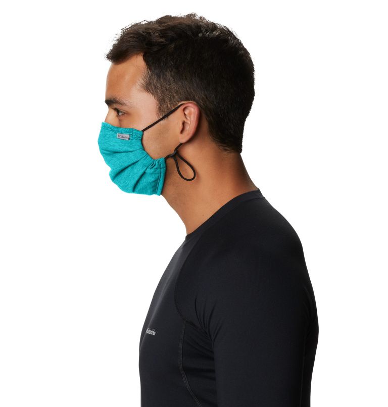 Thumbnail: Tech Trail Face Mask, Color: Geyser, Gulfstream, image 6