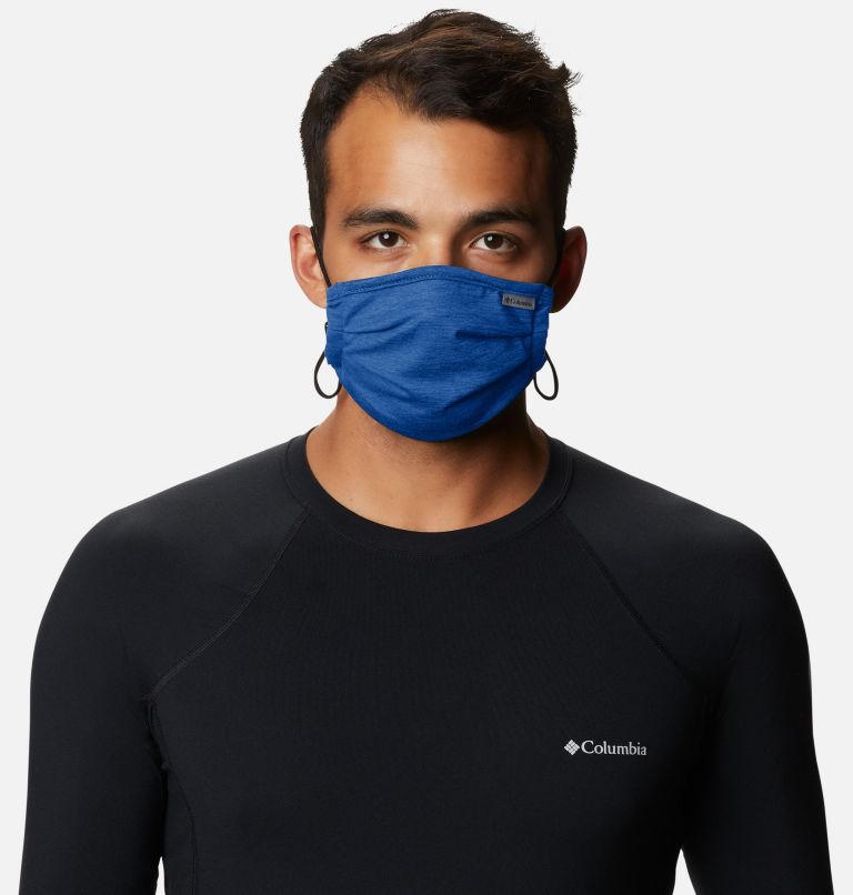 Tech Trail Face Mask | 437 | O/S, Color: Azul Heather, image 4