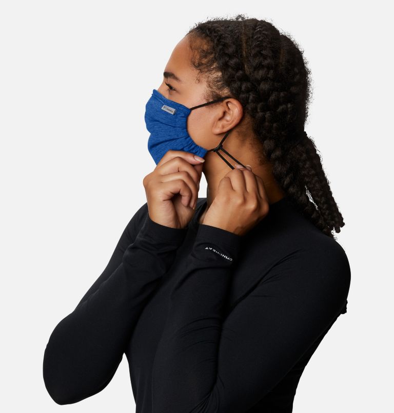 Tech Trail Face Mask, Color: Azul Heather, image 5